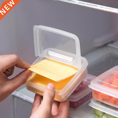 2PCS Butter Cheese Storage Box Portable Refrigerator Fruit V