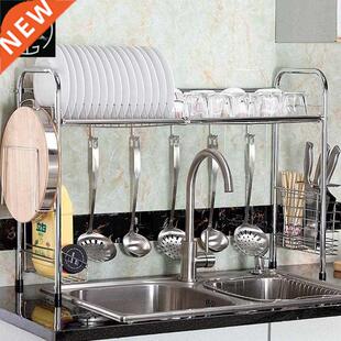 Kitchen shelf, stainless steel sink rack, drain rack, dish