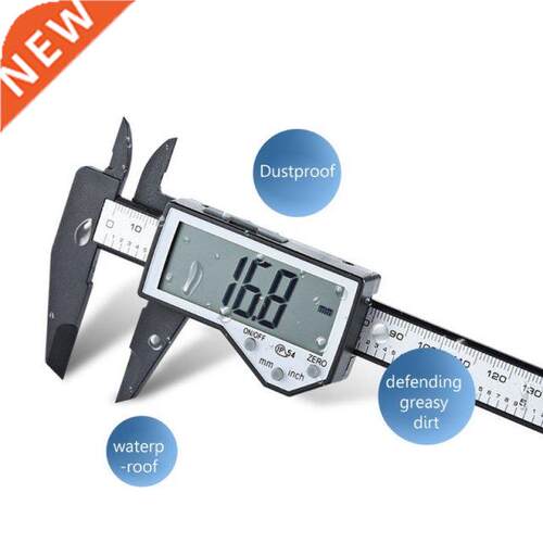 Digital Caliper Waterproof IP54 Large LCD Screen Carbon Fibe