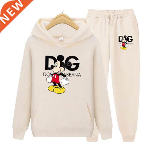 2022 Mickey Cotton Print Spring and Autumn Men's and Women's