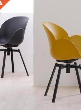 Nordic swivel chair armrest back dining chair modern simple