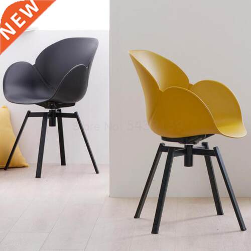 Nordic swivel chair armrest back dining chair modern simple