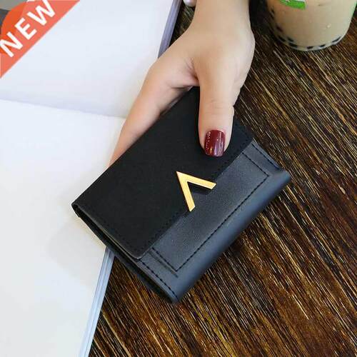 Women Purse Vintage Small Short Leather Wallet Luxury Brand