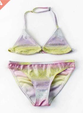 Kids 2 Pieces Swimwear Girls Split Bathing Sets Kid Swimming