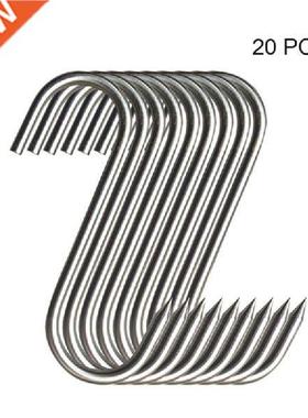94PF 20pcs Stainless Steel Butcher's Hook with Sharp Tip