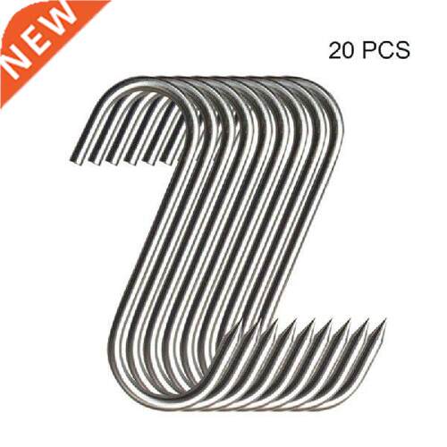 94PF 20pcs Stainless Steel Butcher's Hook with Sharp Tip