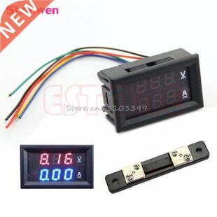DC 100V 50A Dual LED Digital Voltmeter Ammeter Amp Volt Mete