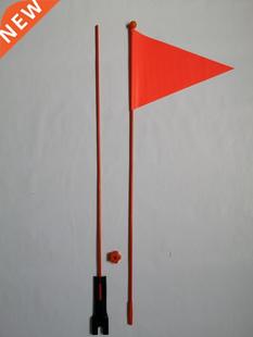 Bicycle Safety Flag Children Bike Safety Triangular Flag Wit