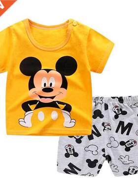 Brand Designer  Clothing Mickey Mouse Baby Boy Summer
