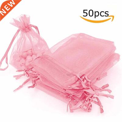 50Pcs Organza Bag Jewelry Packaging Gift Candy Wedding Party
