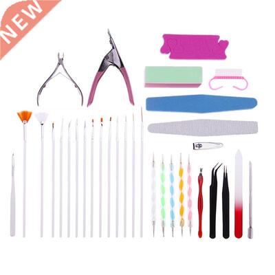 15 pièces/ensemble Nail Art Conseils Outil Kits D'art