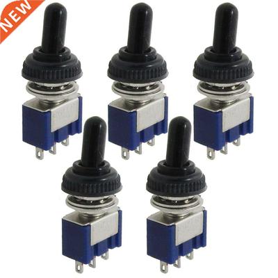 5 Pcs AC 125V 6A ON/OFF/ON  Position SPDT  Pins Toggle Swi