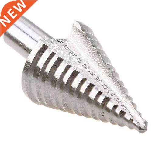 5-35mm Titanium Coated Step Drill Bits HSS Straight Groove S