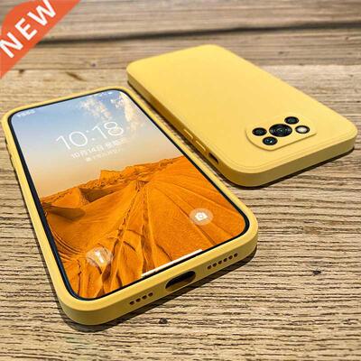 Poco X3 Pro Pocox3 Pro Case Square Liquid Silicone Camera Le