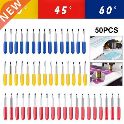 50Pcs 30/45/60 Degree Cutter Blade For Roland Cricut