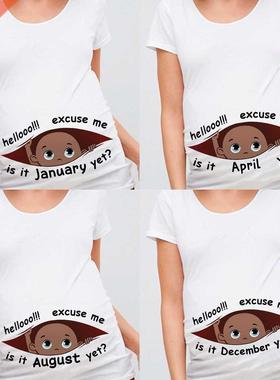 Excuse Me Is It January Yet 12 Monthes Summer Maternity Preg