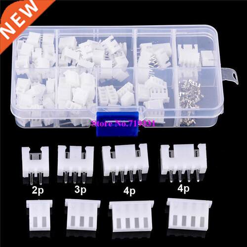 50X JST-XH Kit 2p 3p 4p 5 Pin 2.54mm Terminal Housing PCB He