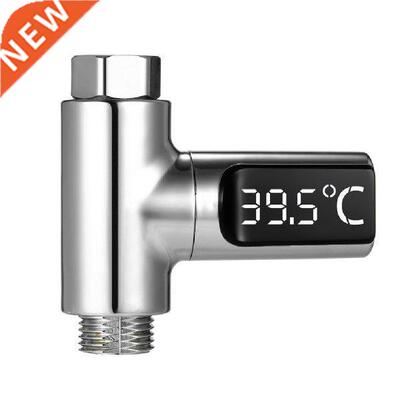 LED Display Water Shower Thermometer Self-Generating