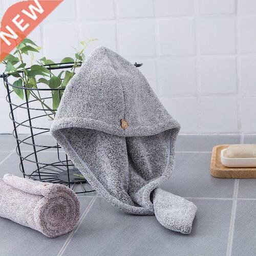 Bamboo Fiber Hair Towel Soft Spa Quick Dry Turban Shower