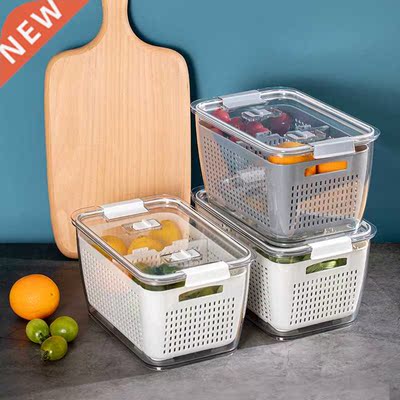 Multifunctional Vegetable Fruit Drain Basket Storage Box