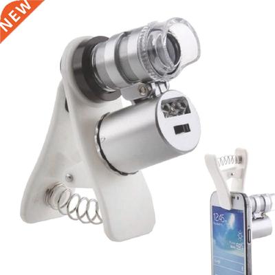 Brand 60x Mini Pocket Microscope Loupe Jeweler Magnifier Wit