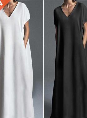 Women Summer Maxi Dress ZANZEA Elegant Beach Sundress Casual