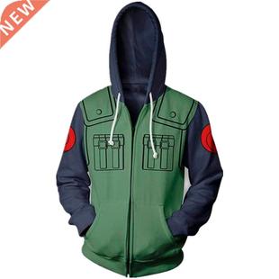 New Fashion Harajuku Anime Zipper Men Hoodie 3D Printed Casu