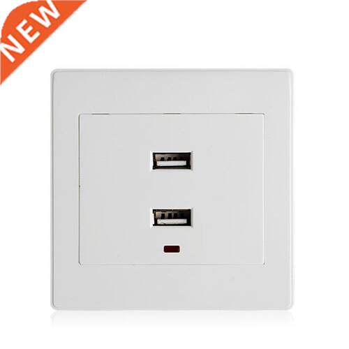 New Dual USB Wall Socket Charger AC/DC Power Adapter Plug Ou