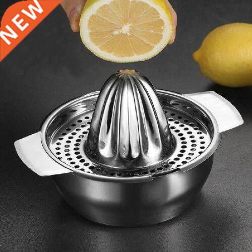 Portable Lemon Orange Manual Fruit Juicer Stainless Steel