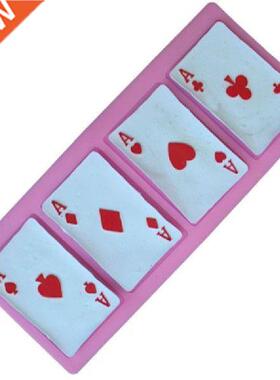 Poker Cards Design Cake Molds 3D Silicone Mold Soap Fondant