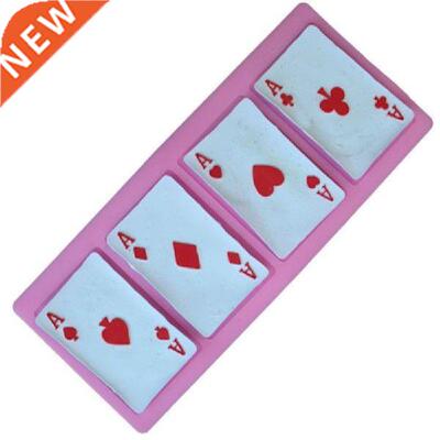 Poker Cards Design Cake Molds 3D Silicone Mold Soap Fondant