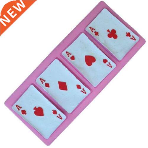 Poker Cards Design Cake Molds 3D Silicone Mold Soap Fondant