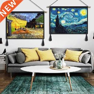Oil Painting Tapestry Modern Minimalist Study Fabric Wall