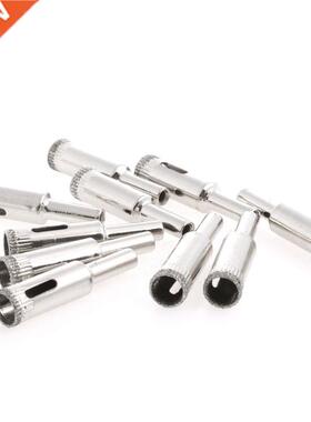 10Pcs 12mm Diamond Coated Core Drill Bits Hole Saw Glass Til