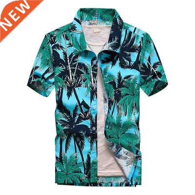 Summer Breathable New Trend Vacation Chemise Homme Coconut T