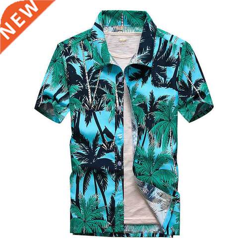 Summer Breathable New Trend Vacation Chemise Homme Coconut T