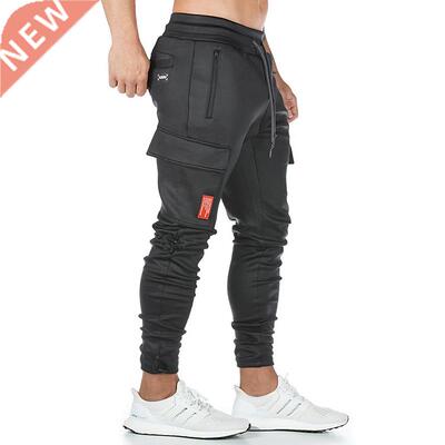 Men's fashion knitting fitness sweatpants outdoor gym runnin