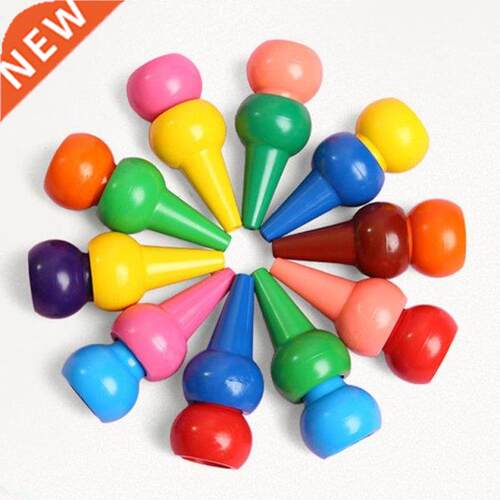 12pcs Non-toxic Kid Painting Crayon Children Safety Color Cr