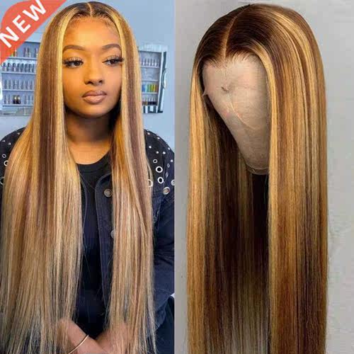 For Women 30 Inch Ombre Lce Front Wig Stright Brown Colore