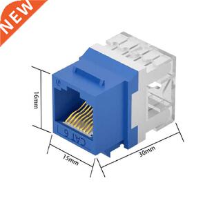 5 Pieces Cat6 RJ45 Keystone Jacks Slim Profile, Ethernet Wal