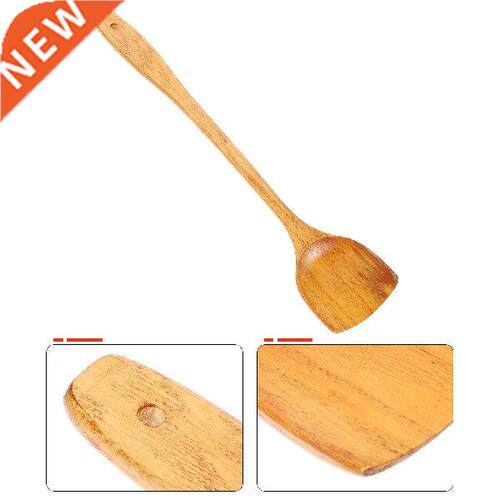 2pcs Wooden Long Handle Spade Anti-sding Wood Non-Stick