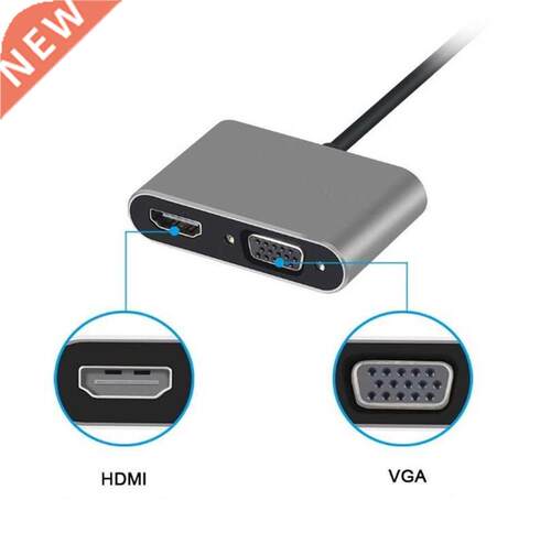 Type-C to 4K HDMI-compatible VGA USB C .0 Hub Adapter for M