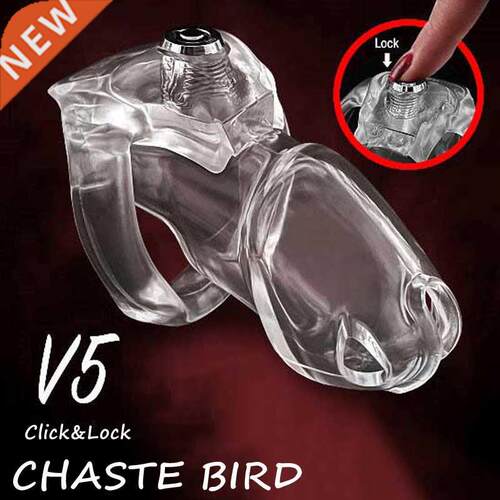 CHASTE BIRD 2022 New HT-V5 Click&Lock Padlock Male Chast