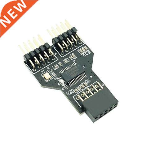 USB2.0 9 PIN Female to Dual USB2.0 9 Pin Male Adapter USB 2.