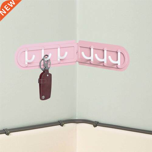 Nordic Minimalist 6 Hooks Foldable Wall Hook Corner Hanger