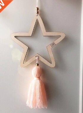 Nordic Style Wooden Star Wind Chimes Kid Home Decoration