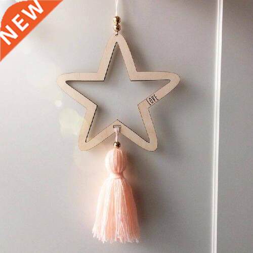 Nordic Style Wooden Star Wind Chimes Kid Home Decoration