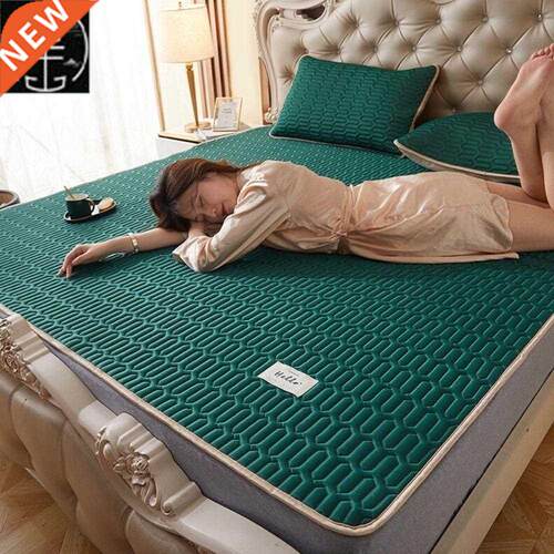 Summer Cooling Bed Mat Ice Silk Cooling Mattress Foldable