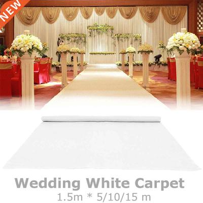 1.5x15/10/5m Wedding Carpet Outdoor White Aisle Runner Carpe