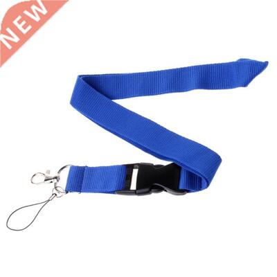 ONE Color Black Blank Plain Key Lanyard Badge ID Holders Pho